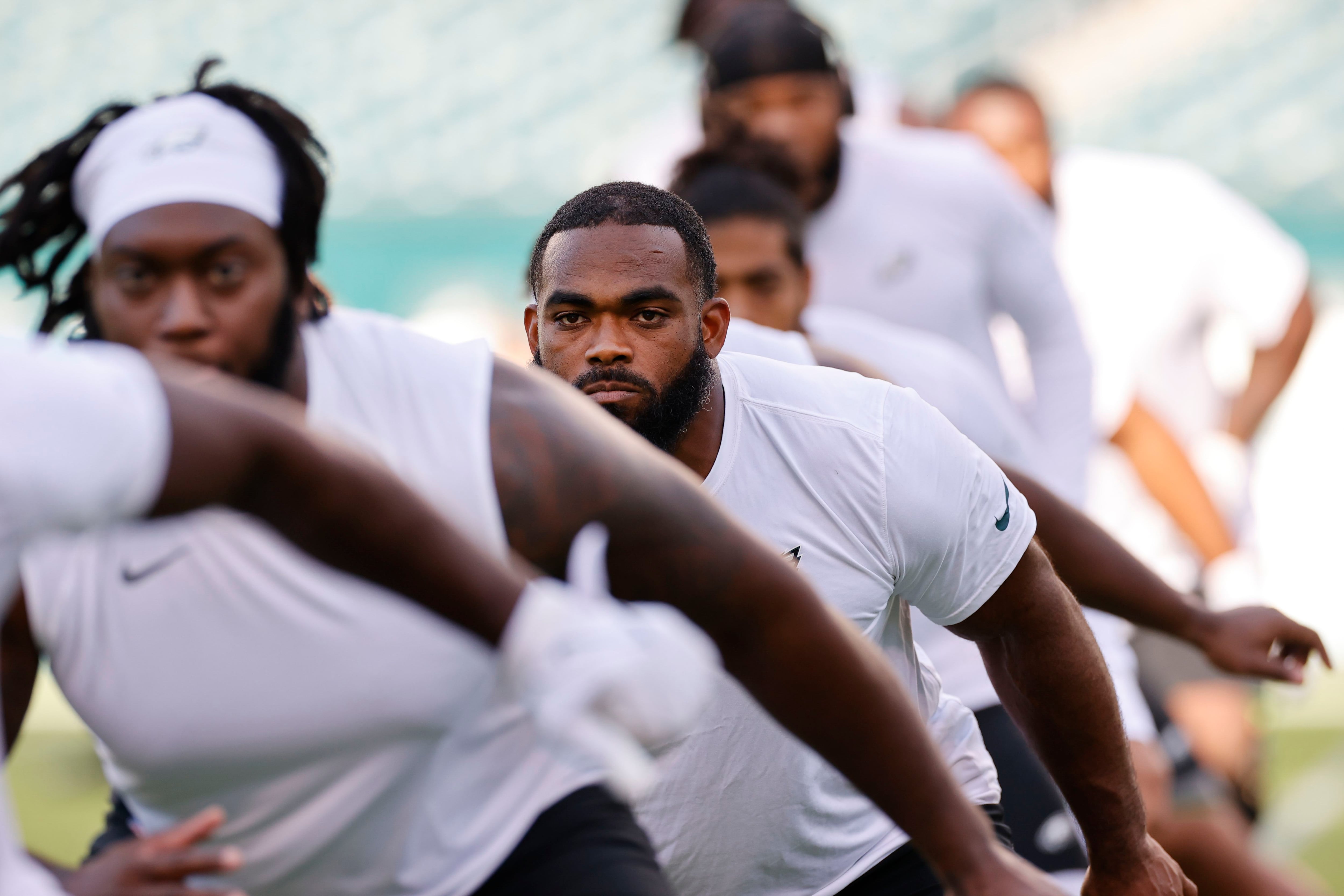 Philadelphia Eagles linebacker Shaun Bradley has a message for kids at his  camp: 'Never stop believing'