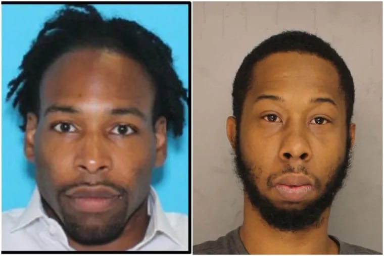Jonathan Harris (left) and Andre Melton both face criminal charges relating to Christina Carlin-Kraft. Harris is accused of strangling the model during an argument in her Ardmore apartment, and Melton, police say, robbed her just days earlier in an unrelated incident.