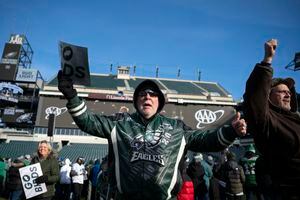 Eagles fans deliver a Super Bowl send-off: 'I wish it were today'