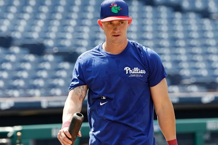 Phillies left fielder Austin Hays has been sidelined since Sept. 5 with a kidney infection.