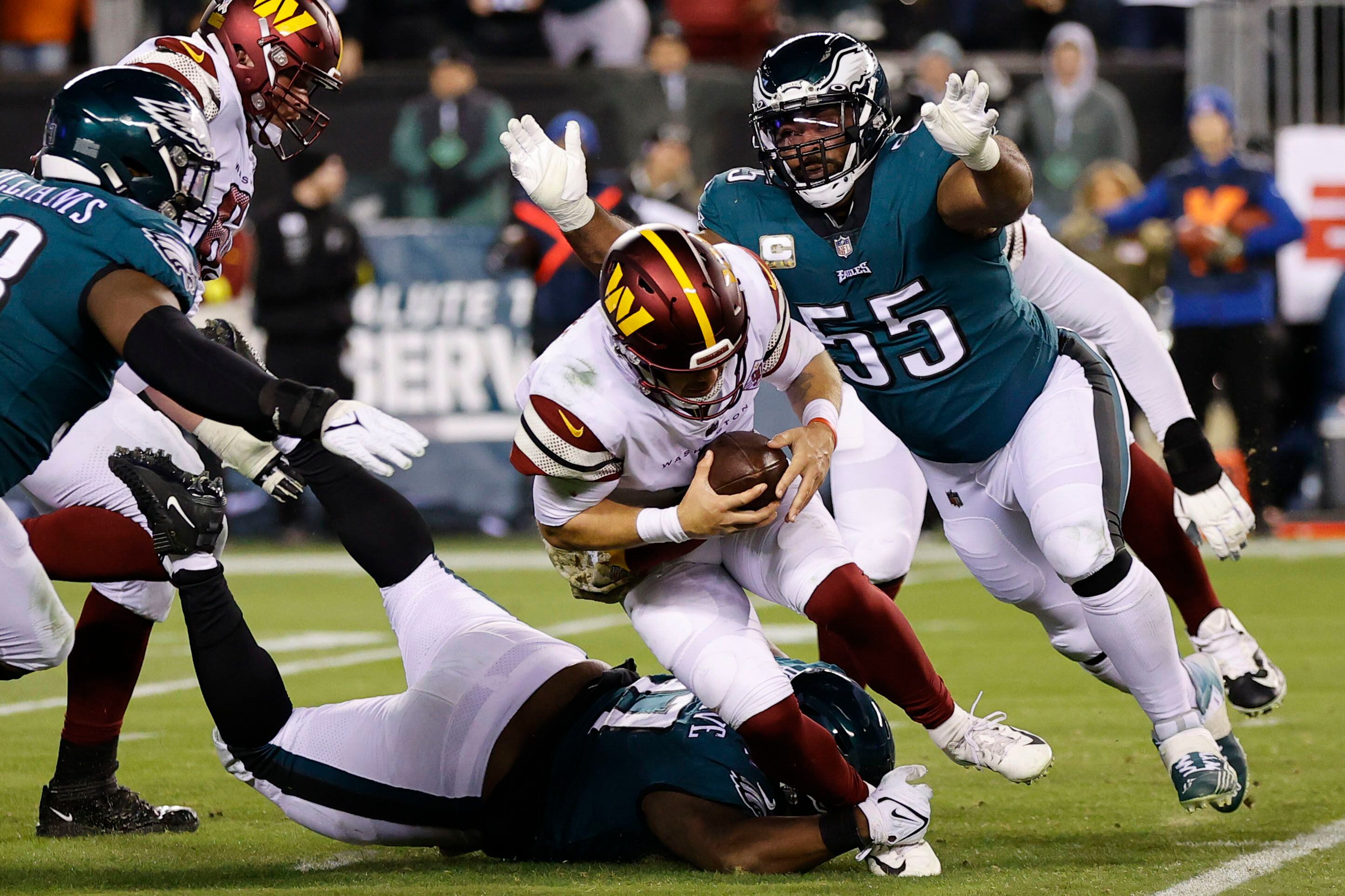 Are 'hunted' Eagles using last year's loss to Commanders as