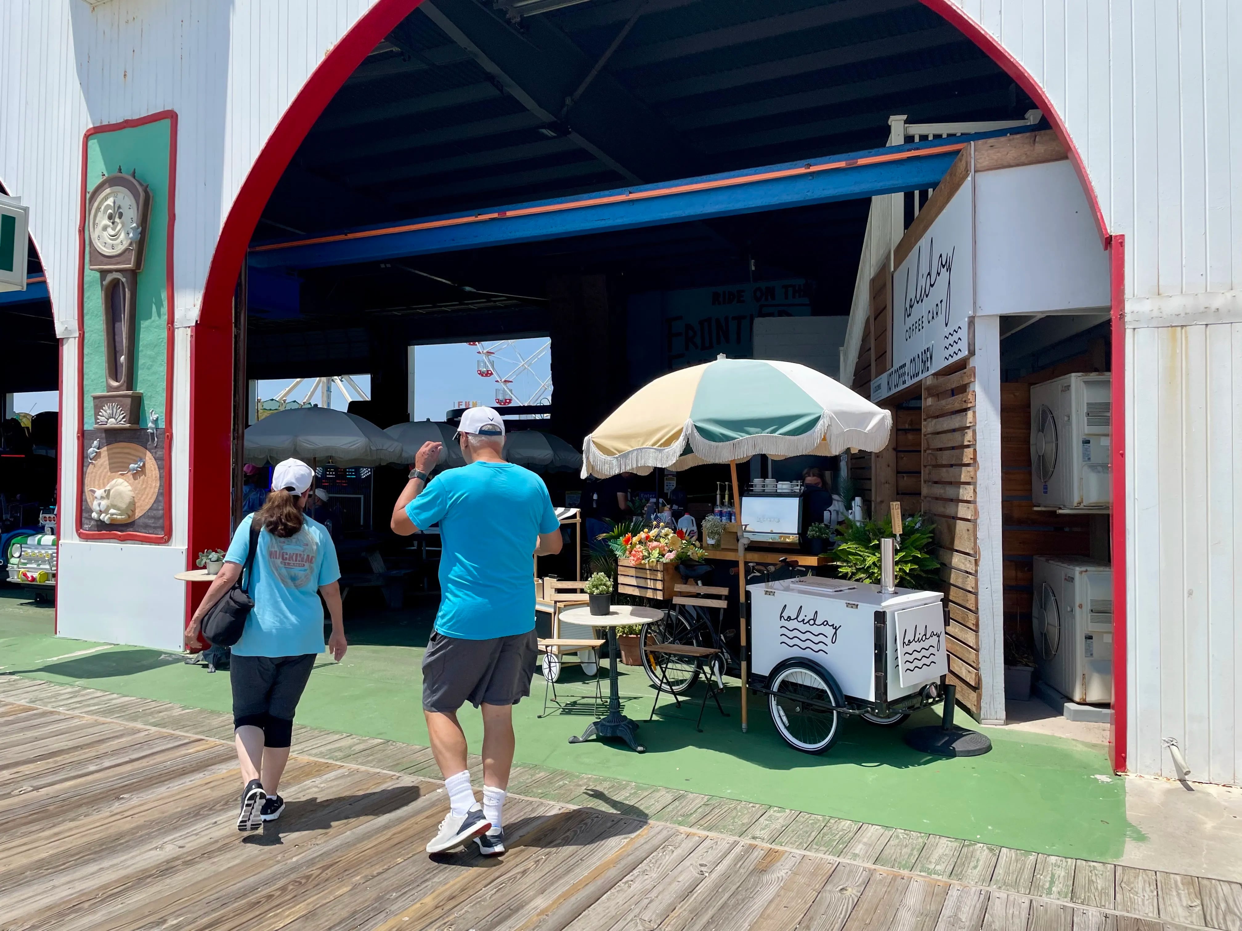 On the Ocean City boardwalk, Holiday Coffee offers La Colombe coffees.