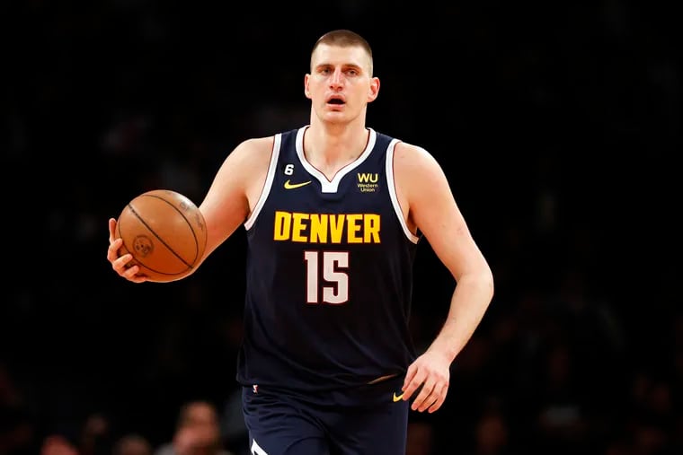 Denver Nuggets superstar Nikola Jokic is averaging 30.7 points, 12.8 rebounds and 9.7 assists with five triple-doubles in his team’s first 11 playoff games. Jokic and the Nuggets host the Los Angeles Lakers in Game 1 of the Western Conference finals on Tuesday. (Photo by Sarah Stier/Getty Images)