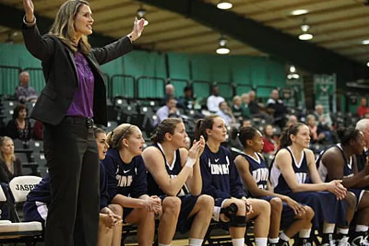 Maureen Magarity coaches the women's basketball team at the University of New Hampshire. (Juliette Lynch/For the Inquirer)