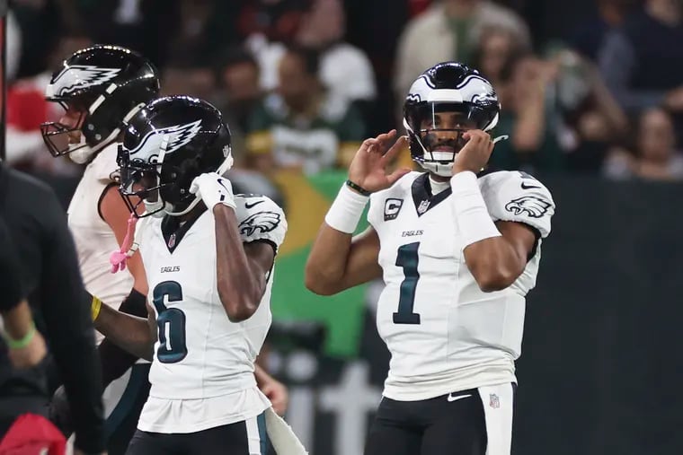 Eagles fans are concerned after Jalen Hurts turned over the ball three times in Brazil.