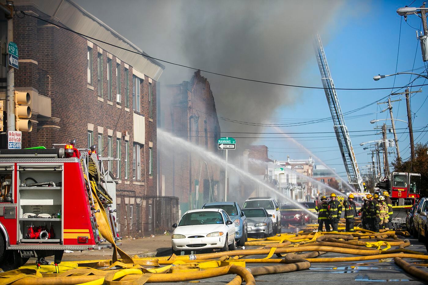 Fire Burns Through Garage In West Philadelphia