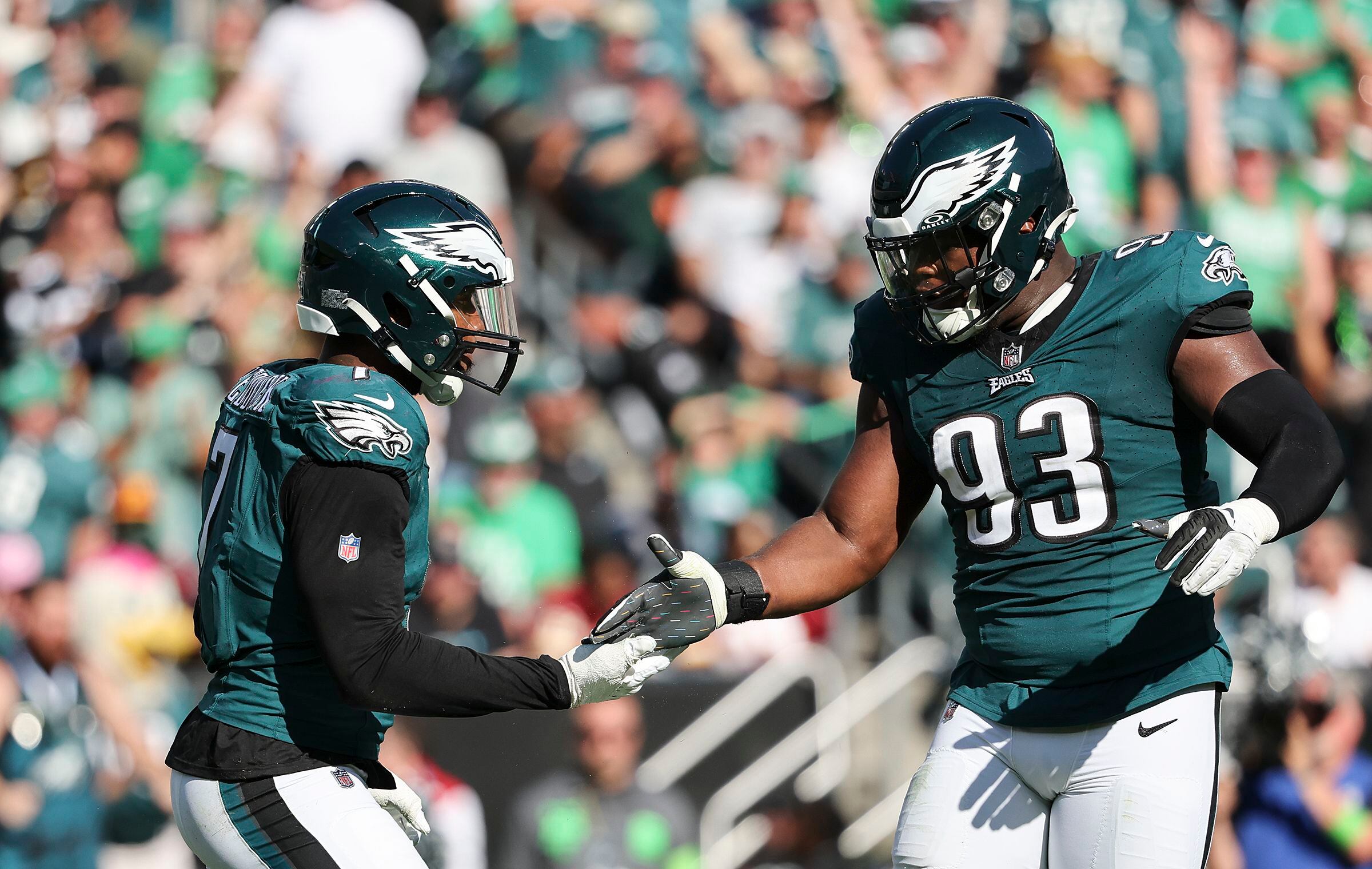 Eagles game ball: A.J. Brown, Nick Morrow have huge games on an uneven day