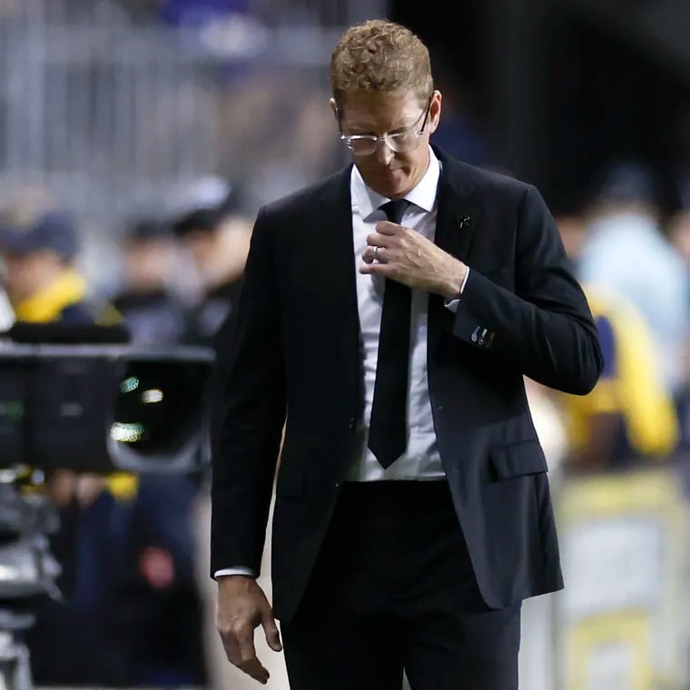Union manager Jim Curtin acknowledges he's had a rough season. But the team's problems go way beyond its coach.