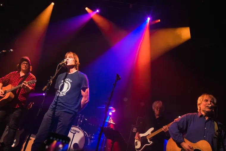 Big Star Quintet at Ardmore Music Hall in 2022. Left to right: Pat Sansone, Jon Auer, Jody Stephens, Mike Mills, and Chris Stamey. The band plays the Keswick Theatre in Glenside on Friday.