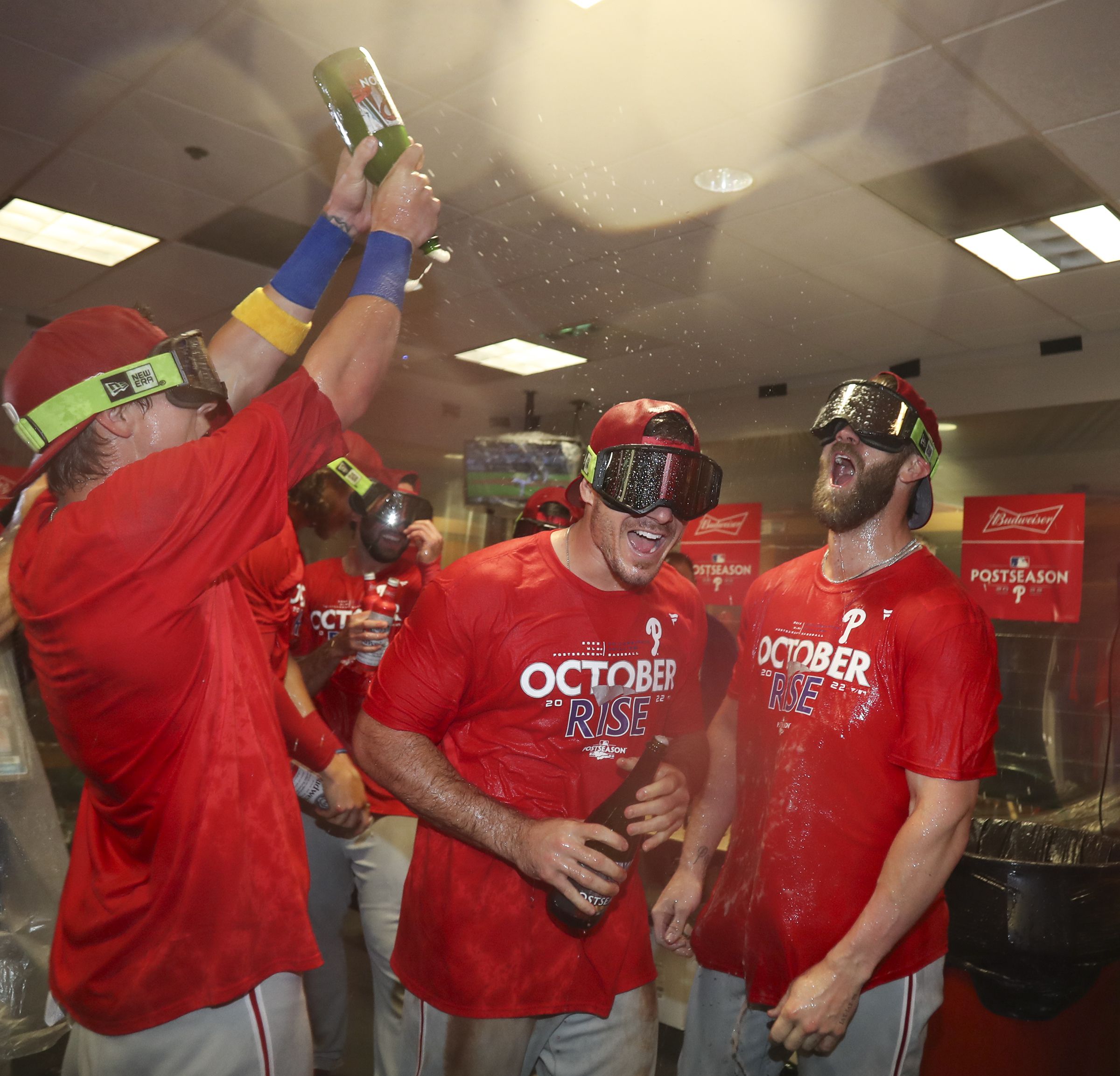 Phillies celebrate punching MLB playoff ticket after a decade of