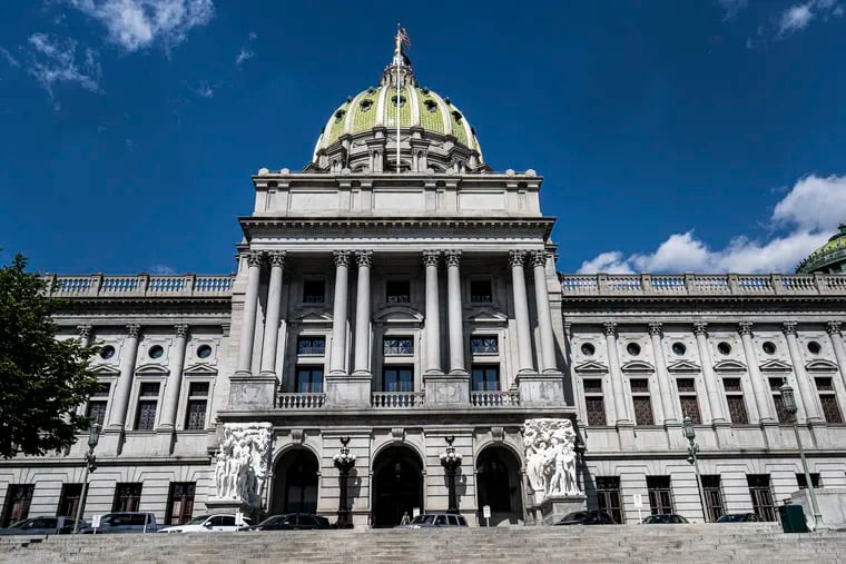 View of the Pennsylvania State Capitol Complex in Harrisburg, Pa. Monday, June 25, 2024.