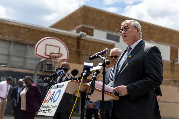 Mayor Jim Kenney speaks at the news conference Wednesday about a shooting near Shepard Recreation Center.