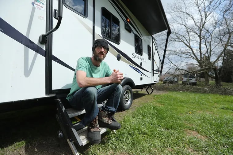 Johnny Bobbitt, the homeless man who helped a stranded motorist, is living in a new camper in rural Burlington County.