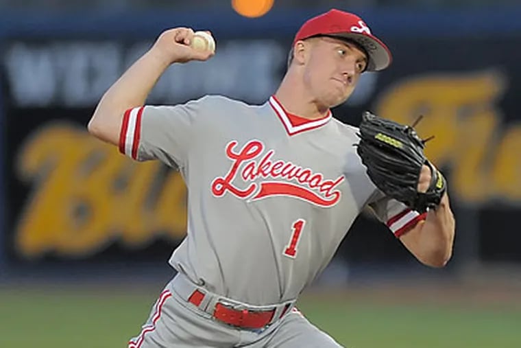 The Phillies drafted Lakewood (Calif.) High School pitcher Shane Watson with the 40th overall pick. (Sean Hiller/Long Beach Press-Telegram)