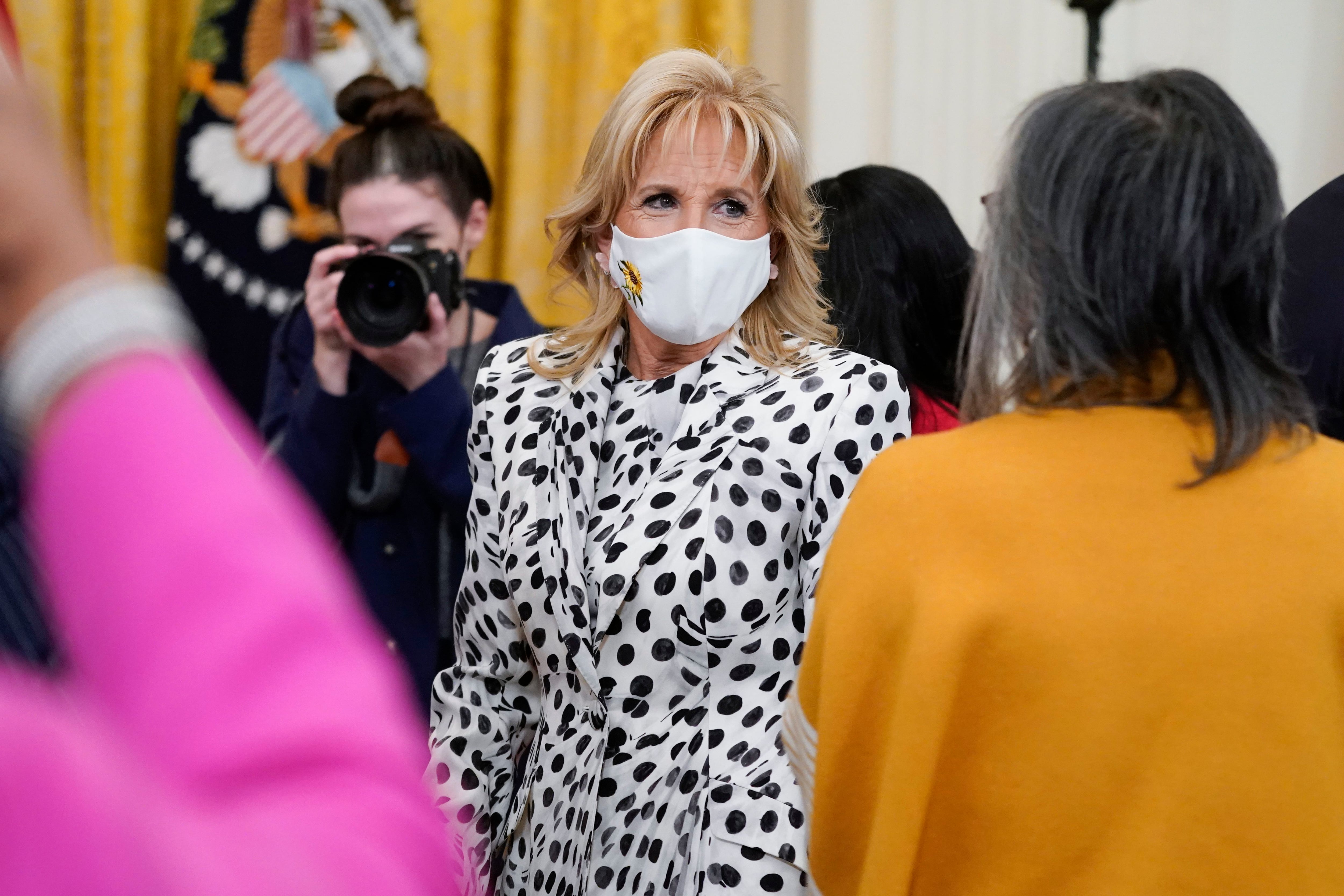 Jill Biden Wears Her Support for Ukraine on Her Sleeve