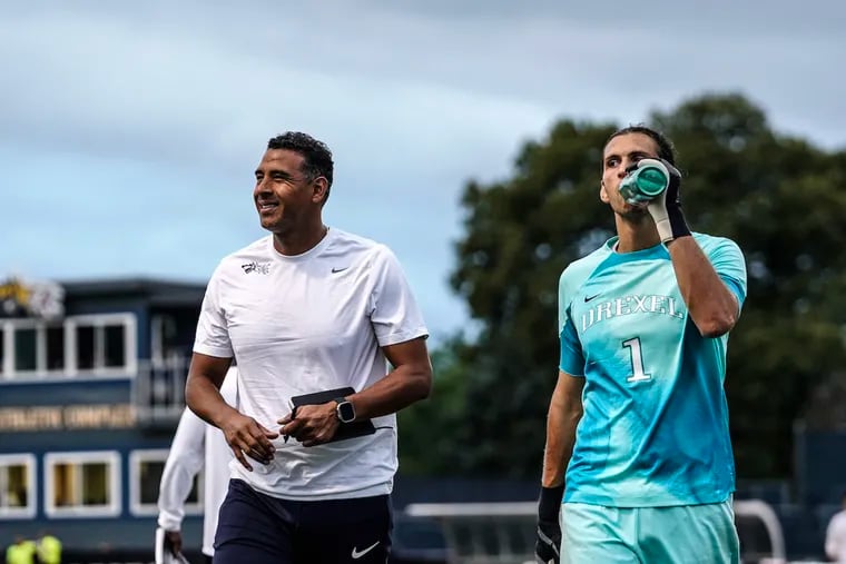 For Philly native and Drexel men's soccer coach David Castellanos (left), leading a team at the Division I level in his hometown brings immense joy.