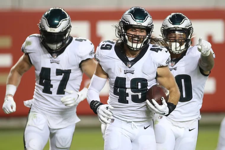 Alex Singleton has been the Eagles' most productive tackler, which