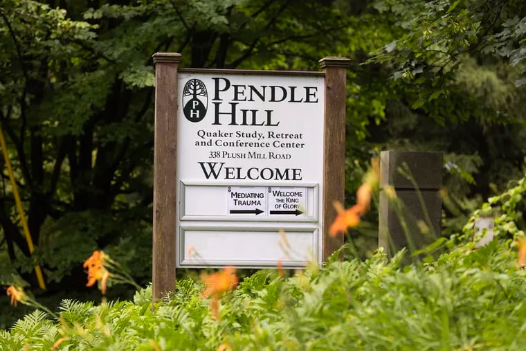 Pendle Hill, a Quaker study, retreat, and conference center on Plush Mill Road in Wallingford.