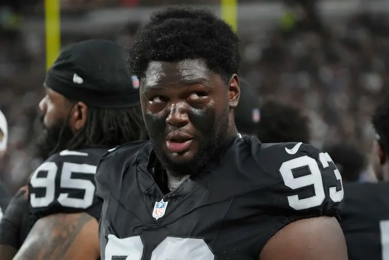 Eagles claim Byron Young, former Raiders defensive tackle, off waivers