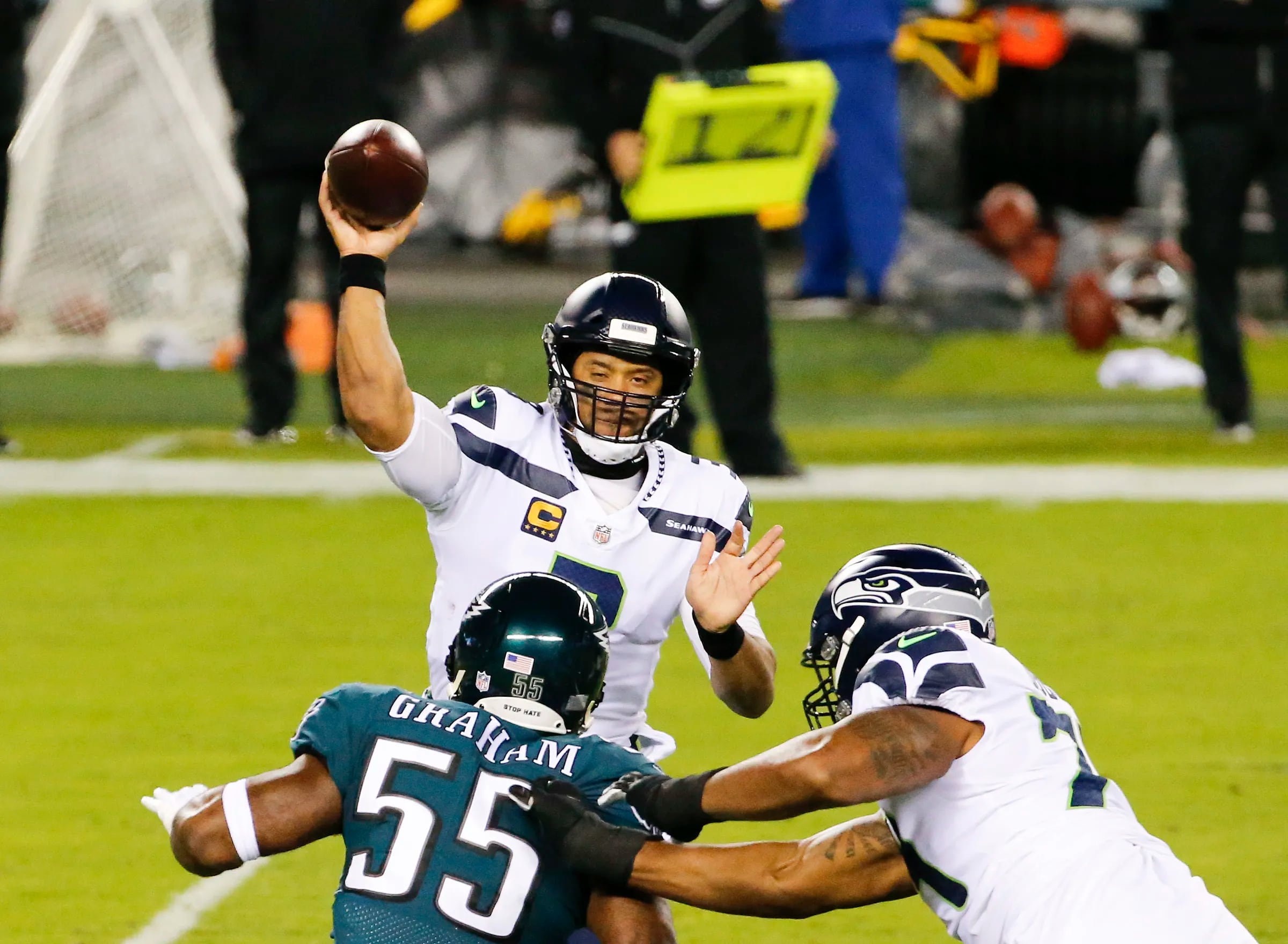Russell Wilson trade, Aaron Rodgers deal leave Eagles with fewer
