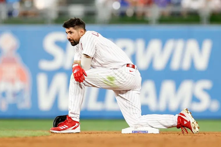 Phillies' Nick Castellanos headed for MRI after 'cramp' in his right side