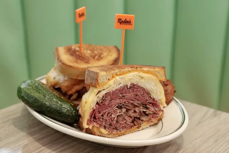 The pastrami Reuben at Radin's Delicatessen.