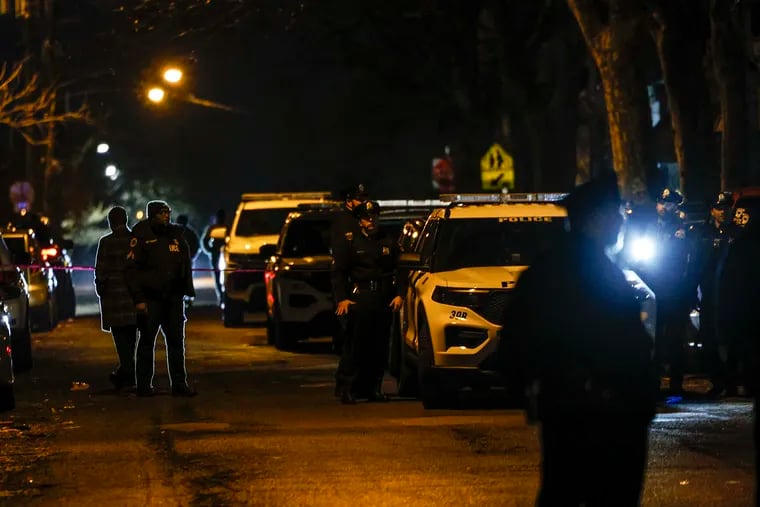 An 83-year-old woman was found stabbed to death on the front porch of her rowhouse on the 2900 block of North 27th Street.