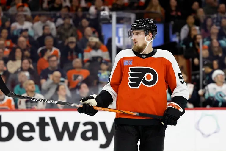 Flyers defenseman Rasmus Ristolainen had surgery to repair a ruptured triceps tendon in April and is on track to be ready for training camp, Flyers GM Danny Brière says.
