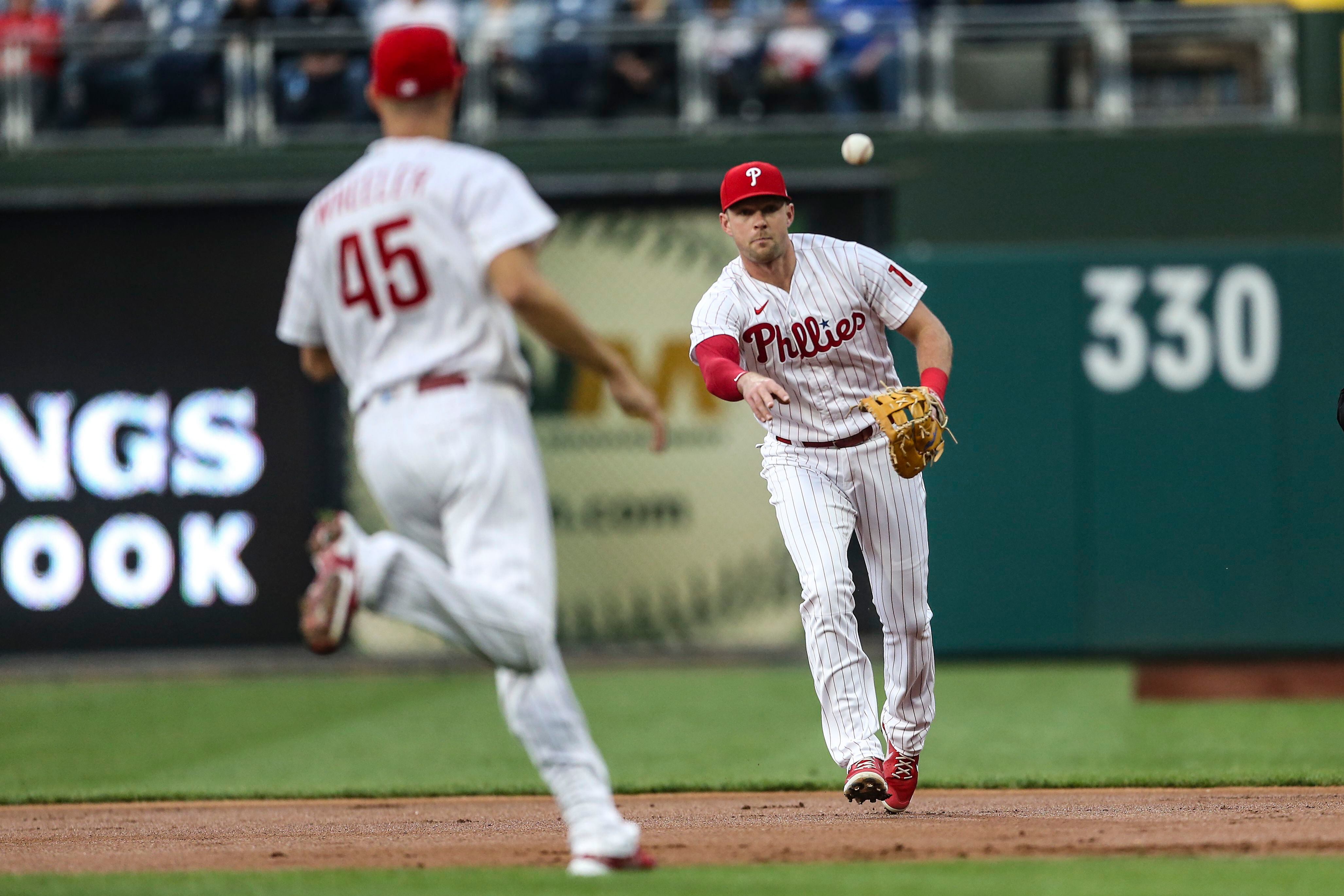 Rhys Hoskins injury: Alec Bohm, Miguel Sanó and more options for Phillies  at first base – maybe Bryce Harper? 