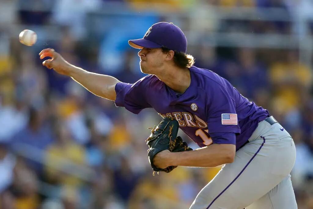 LSU's Aaron Nola thanks Tigers after being drafted by Phillies