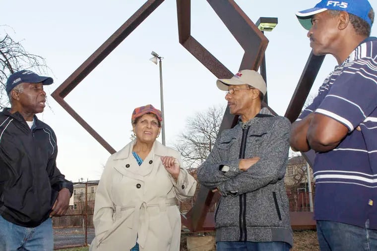 Eastwick has dealt with pollution for five decades and now longtime residents (from left) Earl Wilson, Elizabeth Reid, Leonard Stewart and Terry Williams are fighting back.
