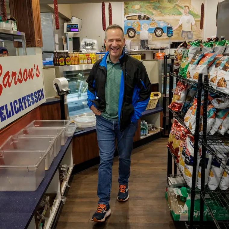 A file photo of Louis Barson, owner of Hymie’s in Merion Station.