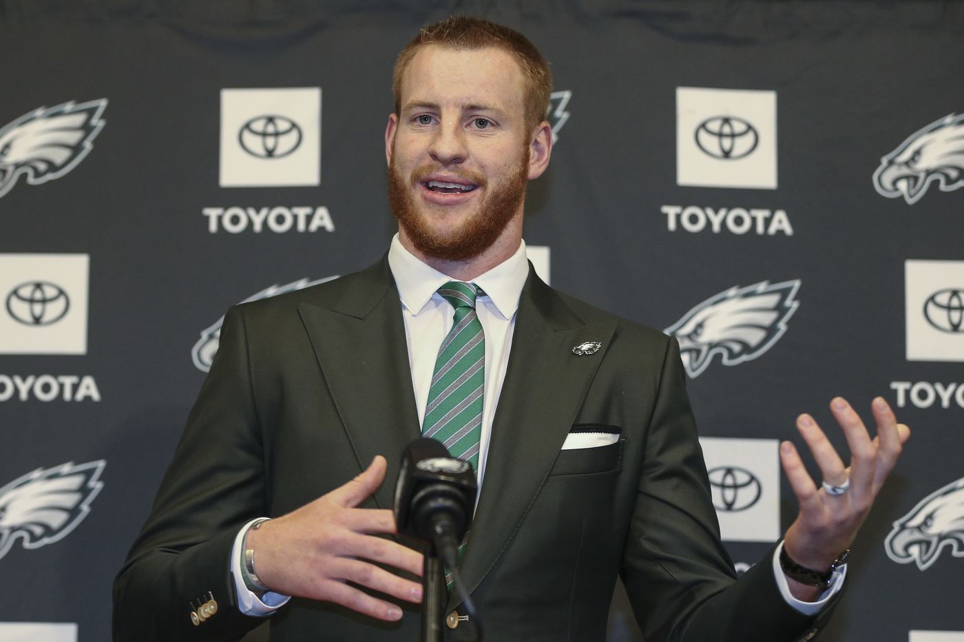 Carson Wentz says he jumped at the chance to sign an ...