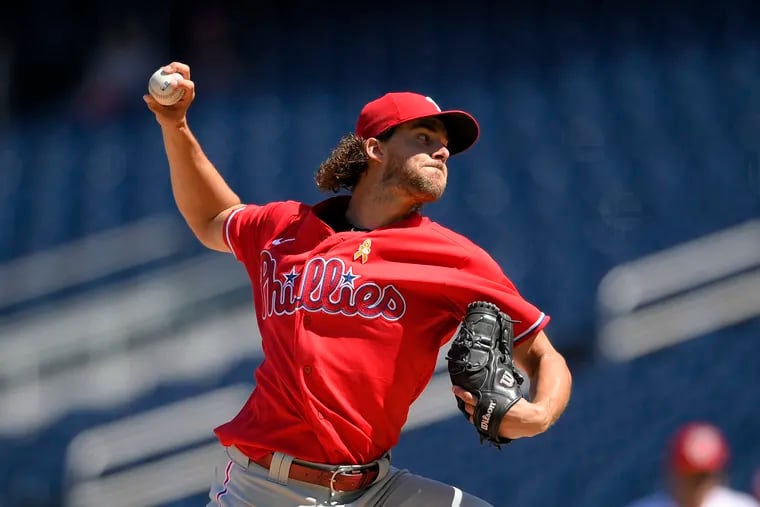 Aaron Nola is 'tired' of hearing about his September struggles, but he  hasn't silenced them yet