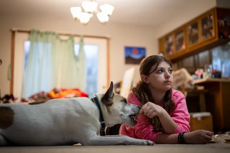 Gabriella Magers-Darger is among the countless number of children who experienced the shooting at the Kansas City Chiefs Super Bowl parade in February. The 14-year-old is ready to leave the past behind, but there are still triggers that remind her of the traumatic event. (Christopher Smith for KFF Health News) 