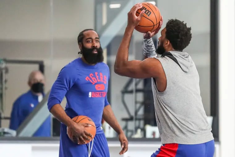 With or without Joel Embiid, James Harden remains under the spotlight