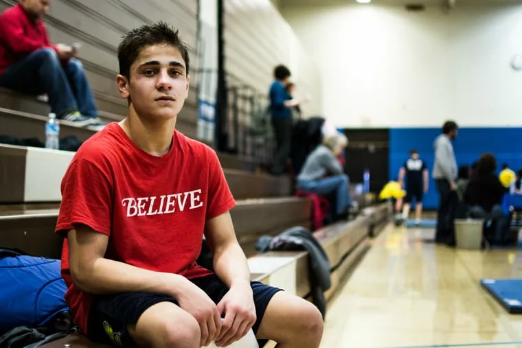 Plymouth Whitemarsh's Marco DiBattista wins his second consecutive sectional title after defeating Norristown's Justin Altrogge.