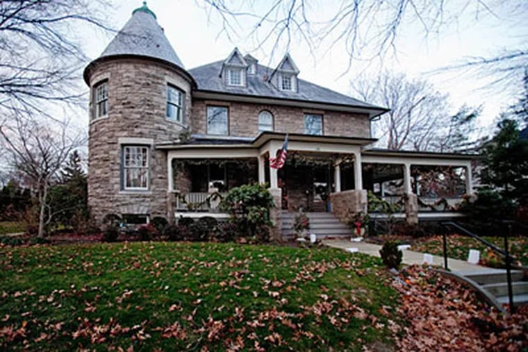 The home of Robert and Jean Messina, known as  "The Castle" in Mt. Holly.  ( David M Warren / Staff Photographer )