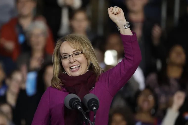 Former Arizona Rep. Gabby Giffords campaigns for sensible gun control