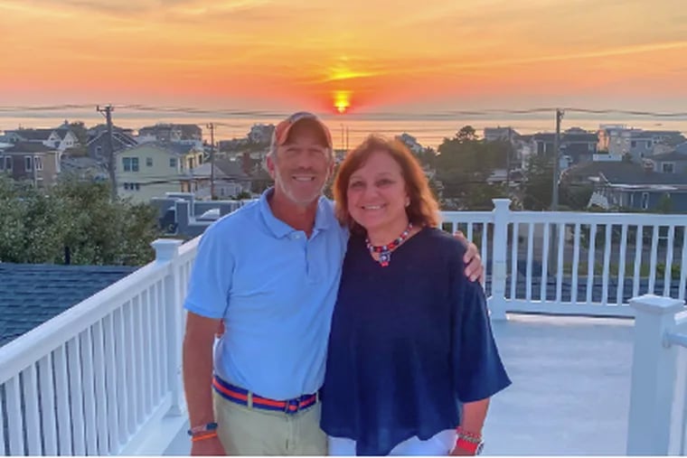 Scott Mason and his wife, Lynne Nowadly Mason, in a photo the couple provided to illlustrate an article about his endowment of their hockey team coach's position. The couple attended Hobart College, and Mason served as a trustee until stepping down earlier this summer.