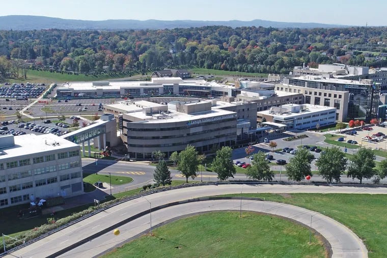 Thomas Jefferson University completed its acquisition of Lehigh Valley Health Network. Show here is Lehigh Valley's Cedar Crest campus in Allentown.