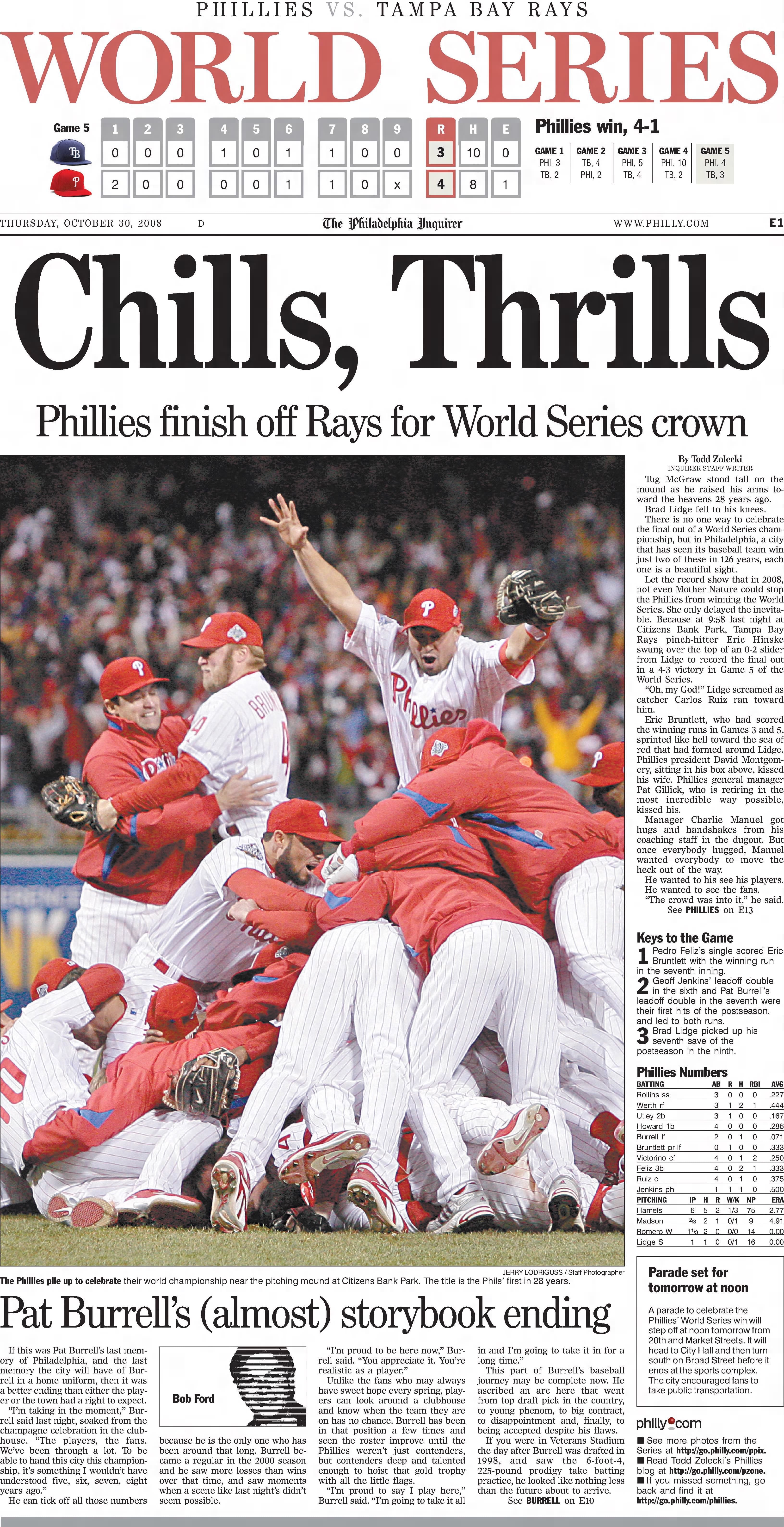 The Phillies win the 2008 World Series: An appreciation 10 years later 