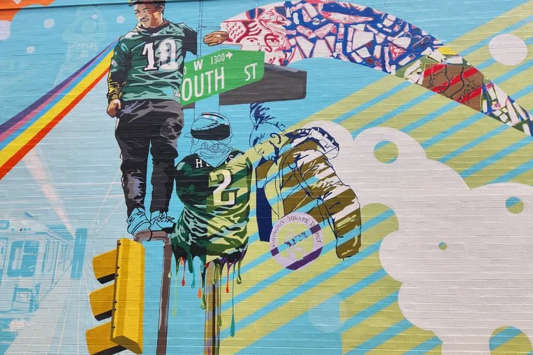 A South Philadelphia mural reproduces an image taken by a WHYY staffer, who was surprised to see it used without his knowledge.