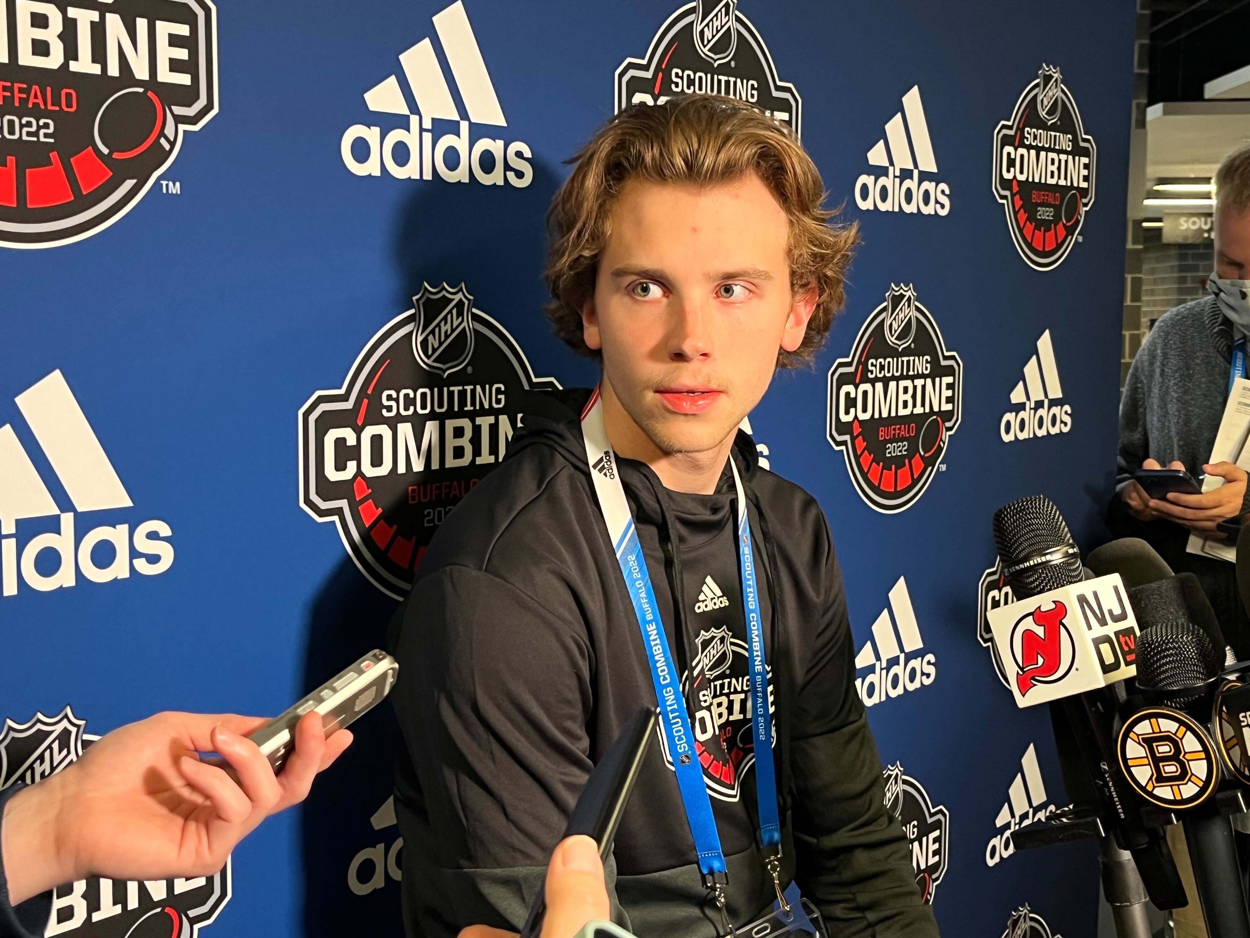 At the NHL combine, Pavel Mintyukov and Brad Lambert reflect on paths to  the draft