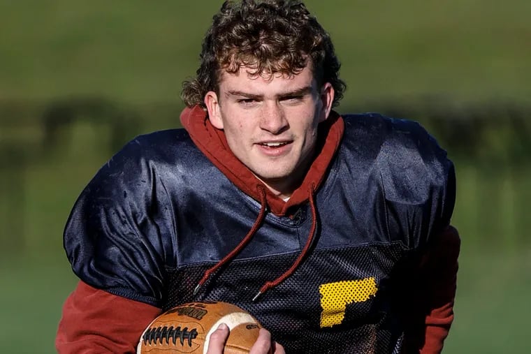 Pope John Paul II beat Spring Ford to win its first Pioneer Athletic Conference title. Senior tailback Boyd Skarbek shown here at practice rushed for 217 yards on 24 carries and scored all four TDs.