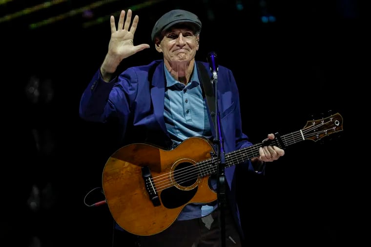 James Taylor performs at TD Pavilion at the Mann Friday, his 22nd concert at the venue. Taylor has performed at the Mann more than any other artist.