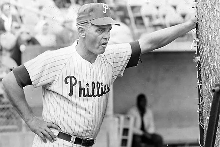 Gene Mauch managed the Phillies during their historic 107-loss season in 1961. That team dropped 23 straight games.