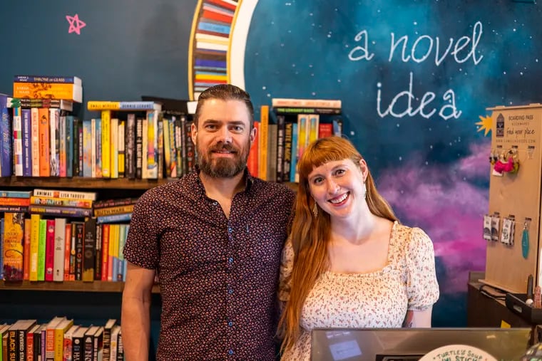 Alex Schneider, 39, and Christina Rosso-Schneider, 32, owners of Novel Idea Bookshop, turned to Go Fund Me to keep their doors open.