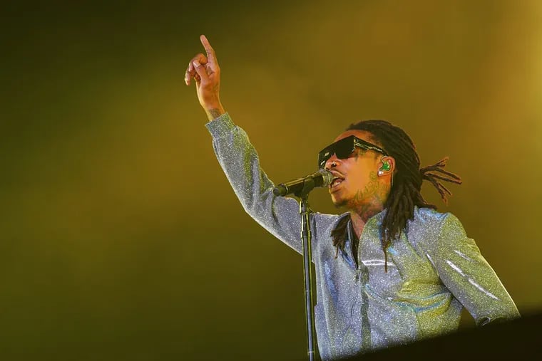 Rapper Wiz Khalifa, performs at the Dos Equis Pavilion in Dallas. Khalifa will perform at Gov.-elect Josh Shapiro's inaugural celebration Tuesday, along with Smokey Robinson and rock band Mt. Joy.