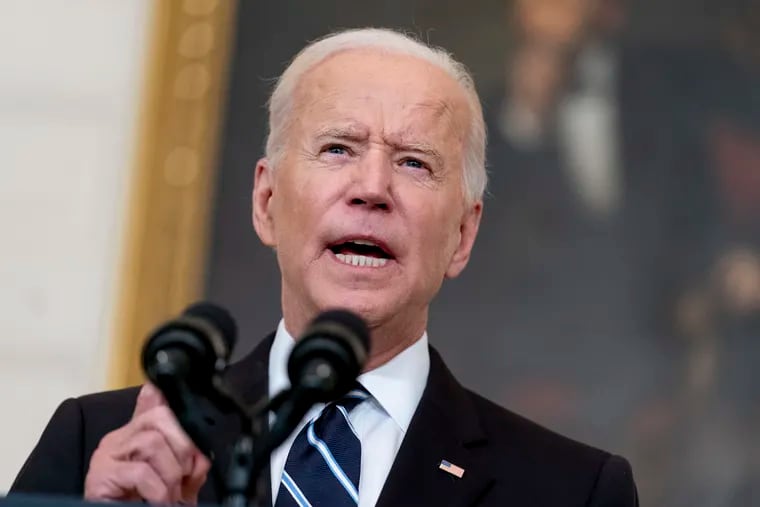 President Joe Biden speaks about his plan to stop the spread of the delta variant and boost COVID-19 vaccinations in the White House on Thursday.